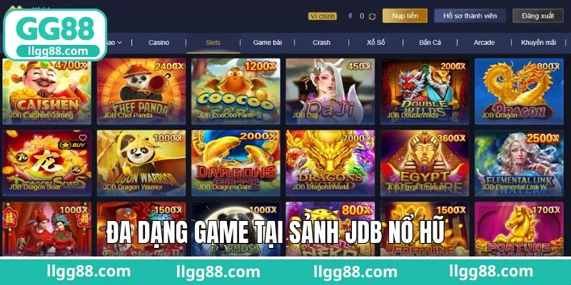 Những game nổ hũ siêu hot tại JDB